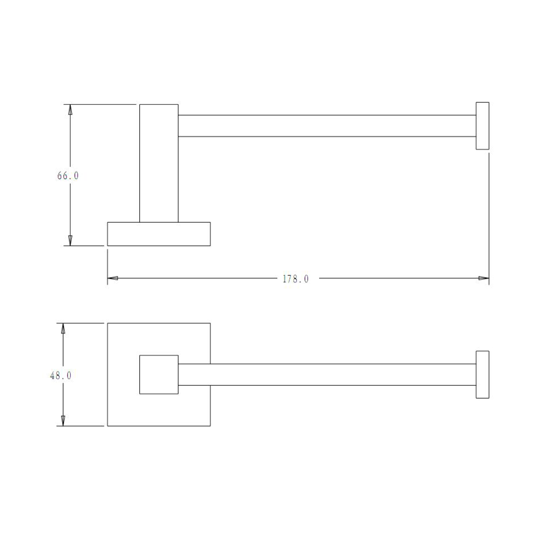 Toilet paper holder - Brass - Matte black
