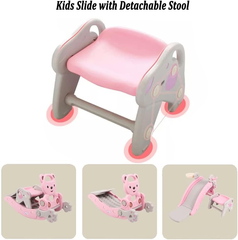 Convertible slide and rocker playset