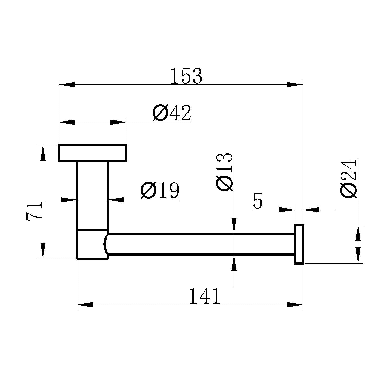 Toilet paper holder - Brass