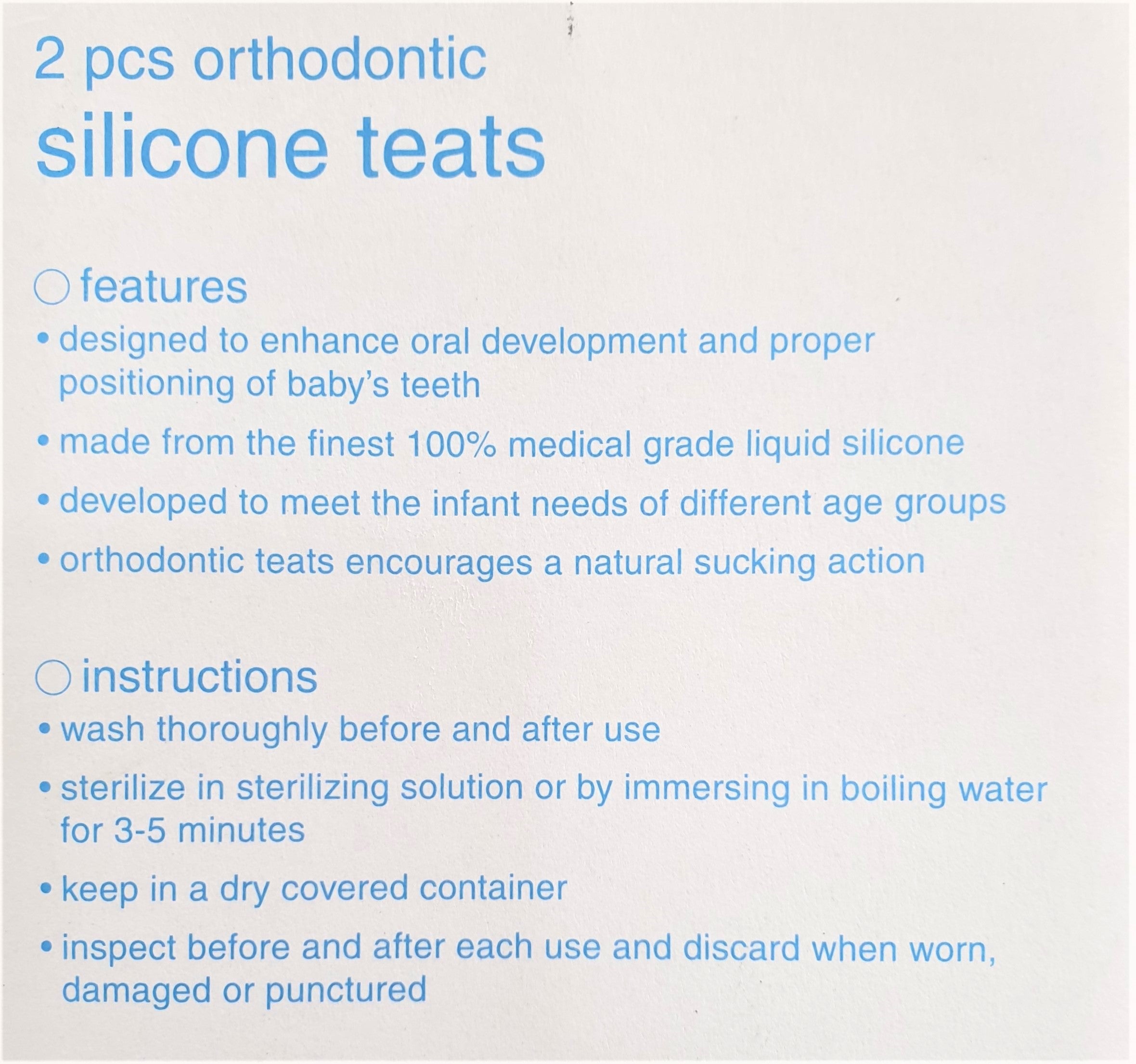 Anakku Orthodontic Teats (2pcs)