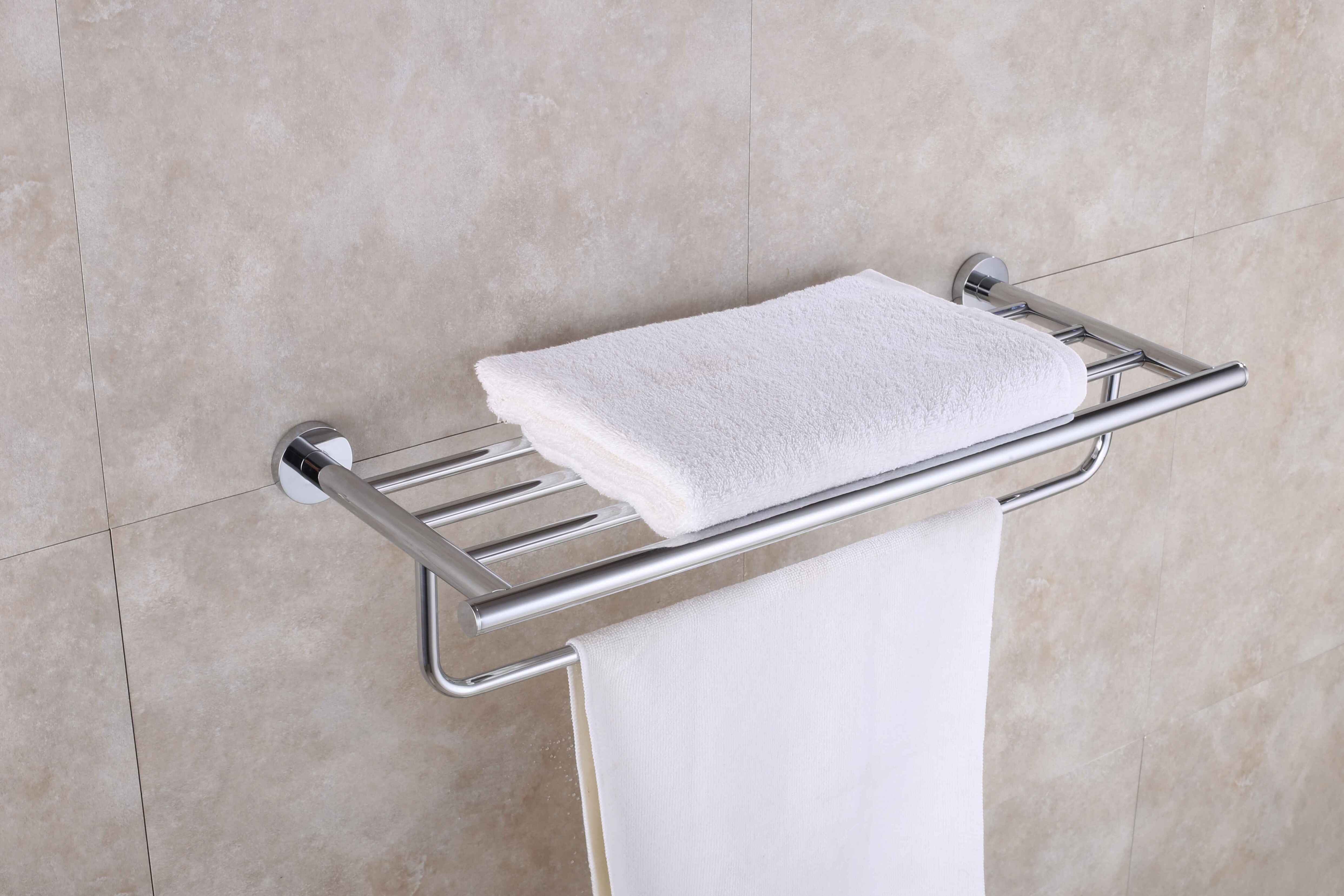 Multiple towel shelf - Brass & SS