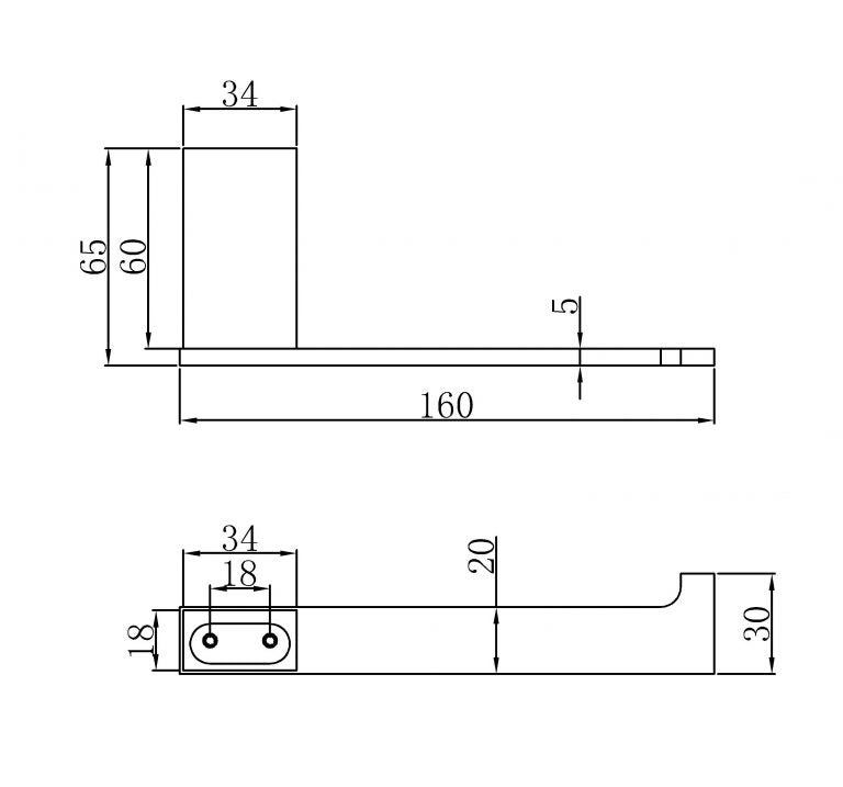 Toilet paper holder - Brass
