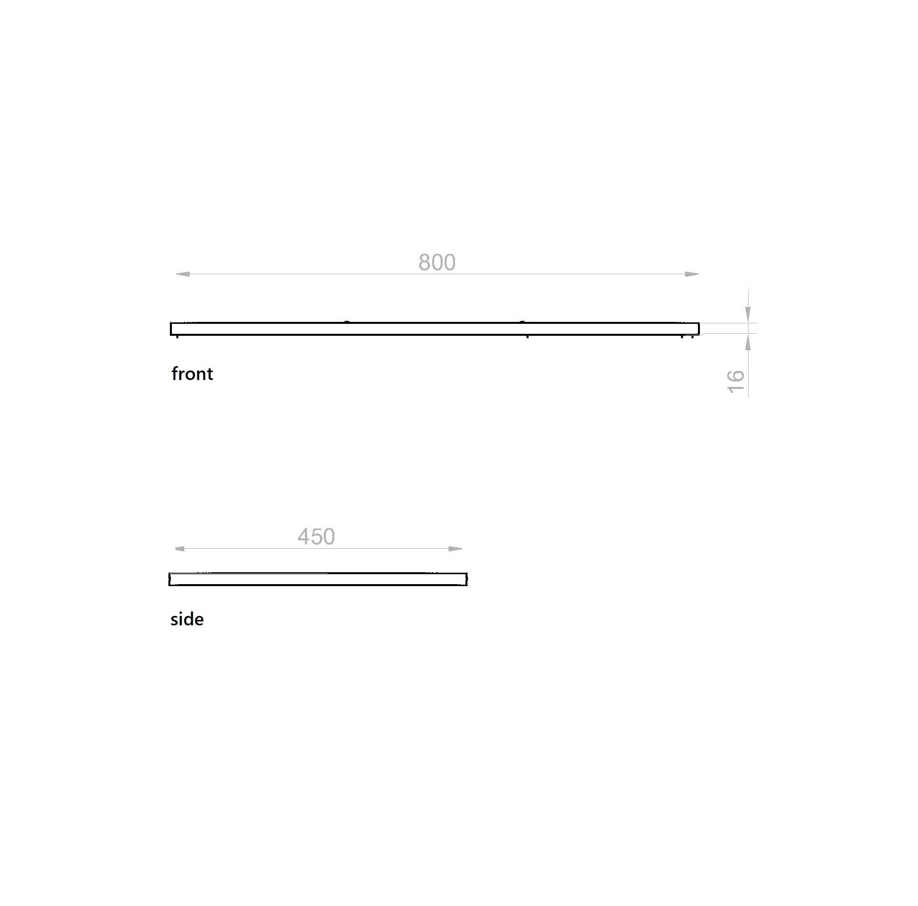 Artificial stone counter top - Matt white