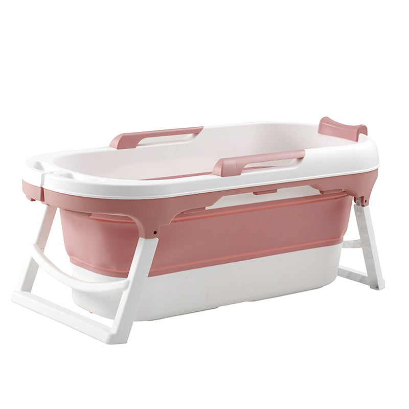 Folding bathtub