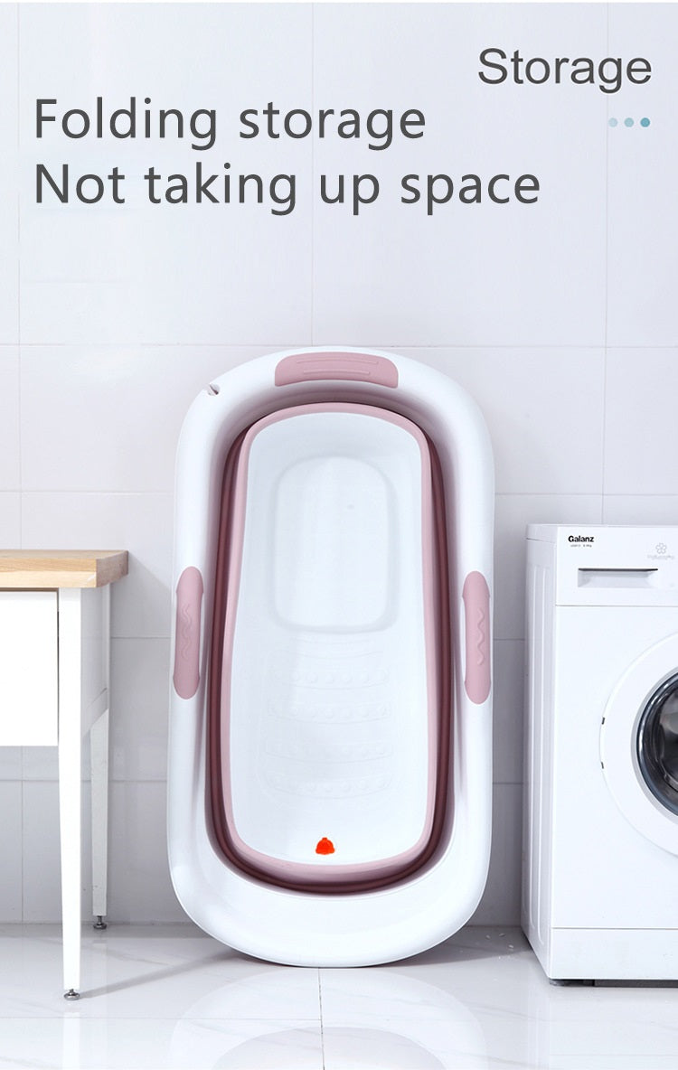 Folding bathtub