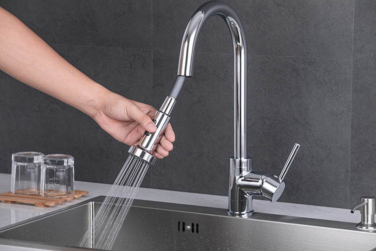 Kitchen tap - Brass - Hot & cold