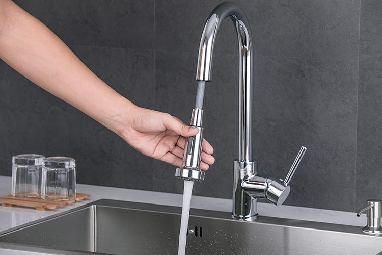 Kitchen tap - Brass - Hot & cold