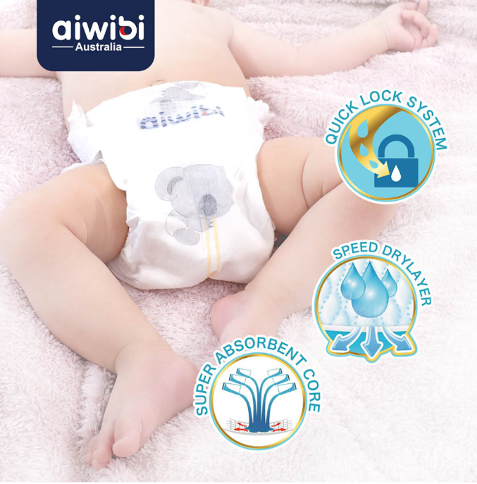 AIWIBI Diapers - NB - 22pcs