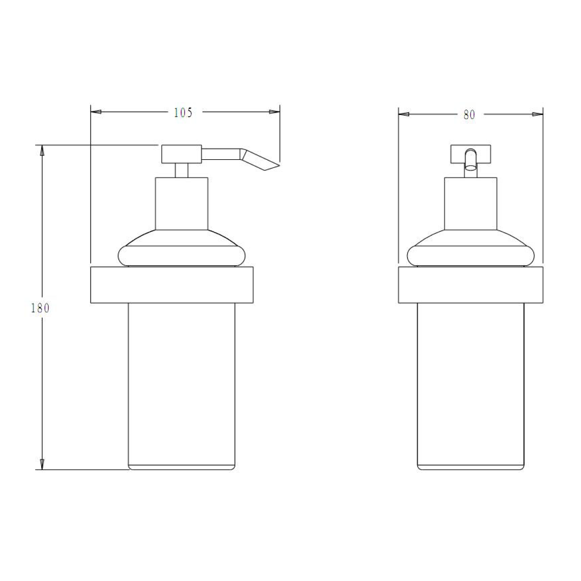 Liquid soap dispenser - Brass