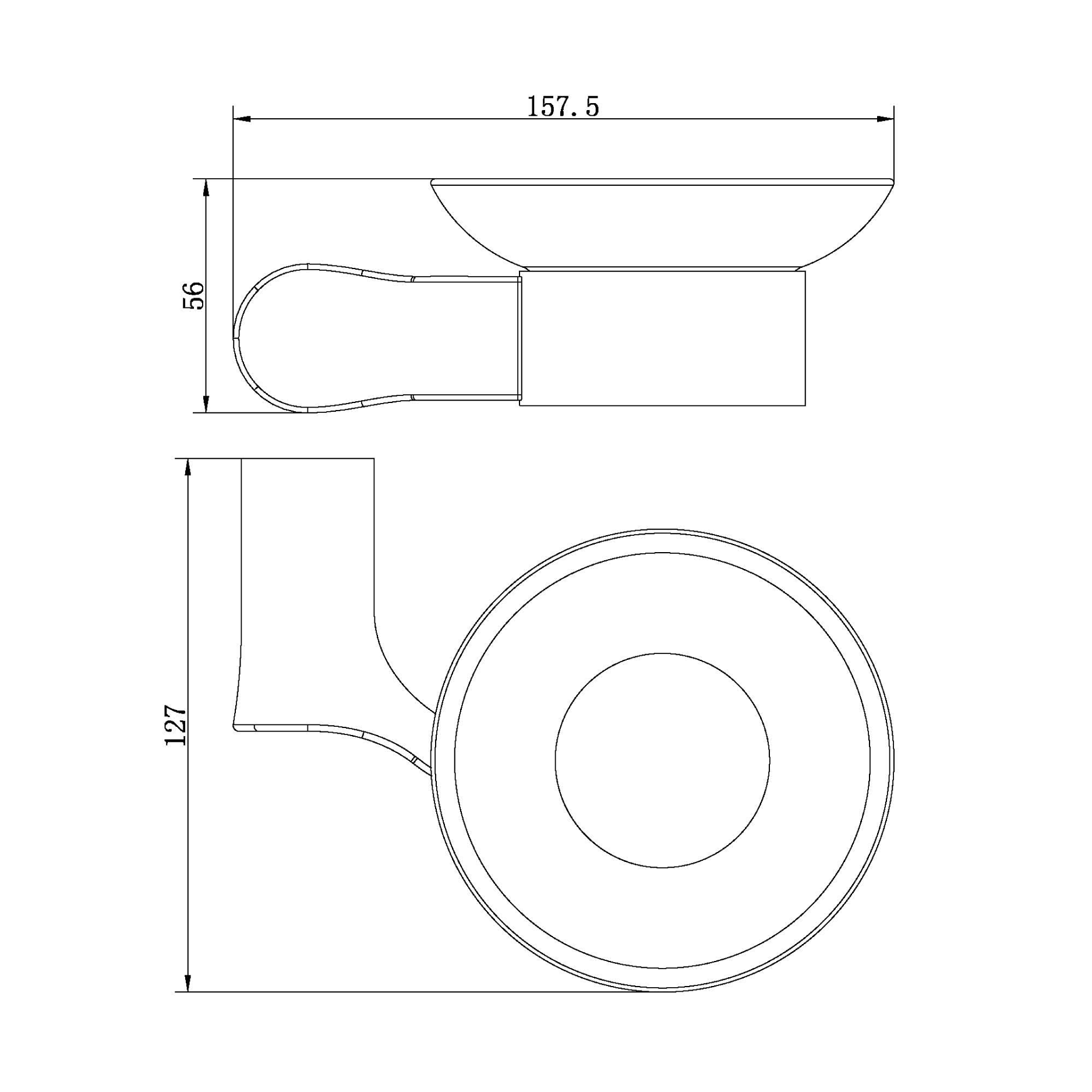 Soap dish holder - Brass