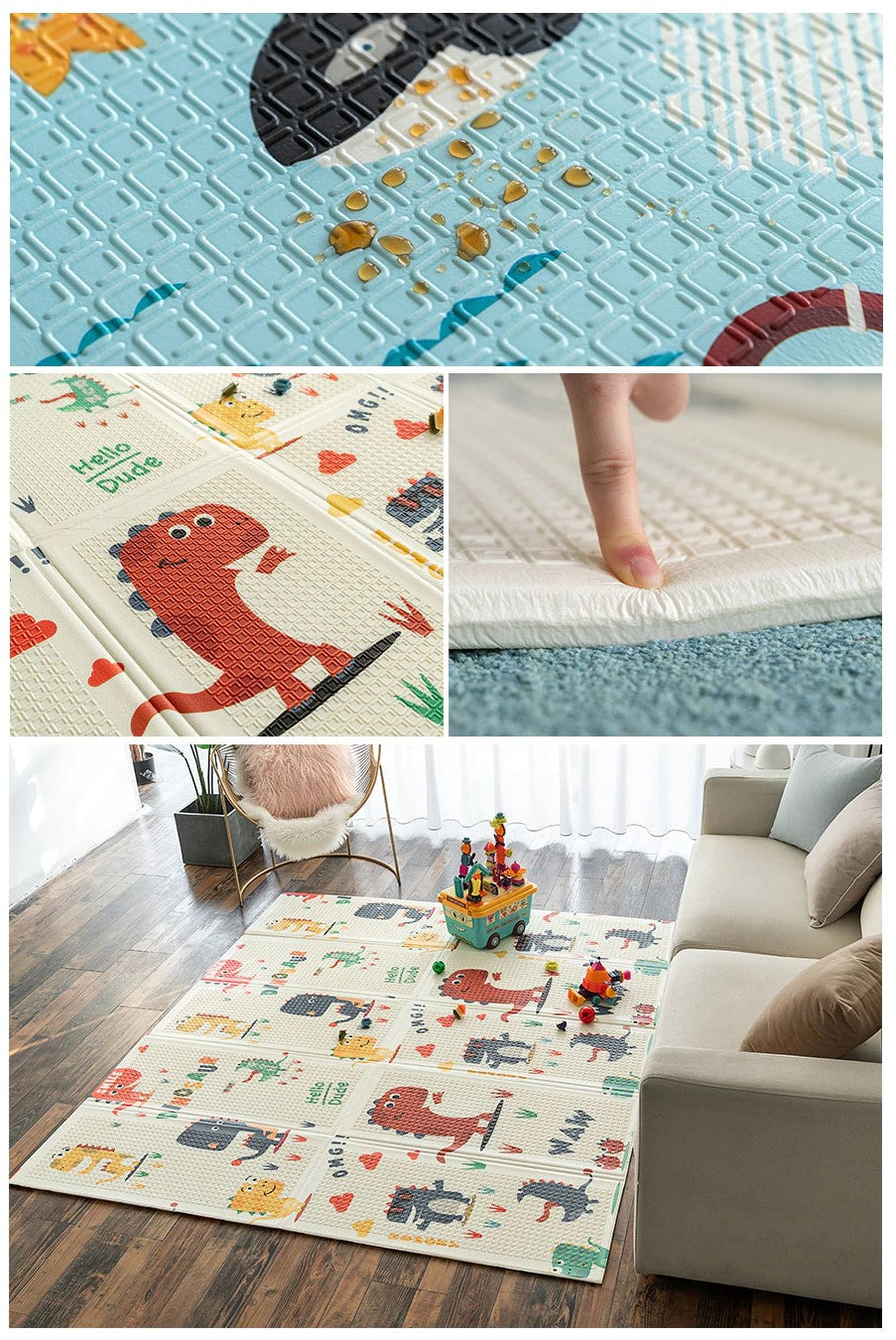Folding Double-sided-Play Mat