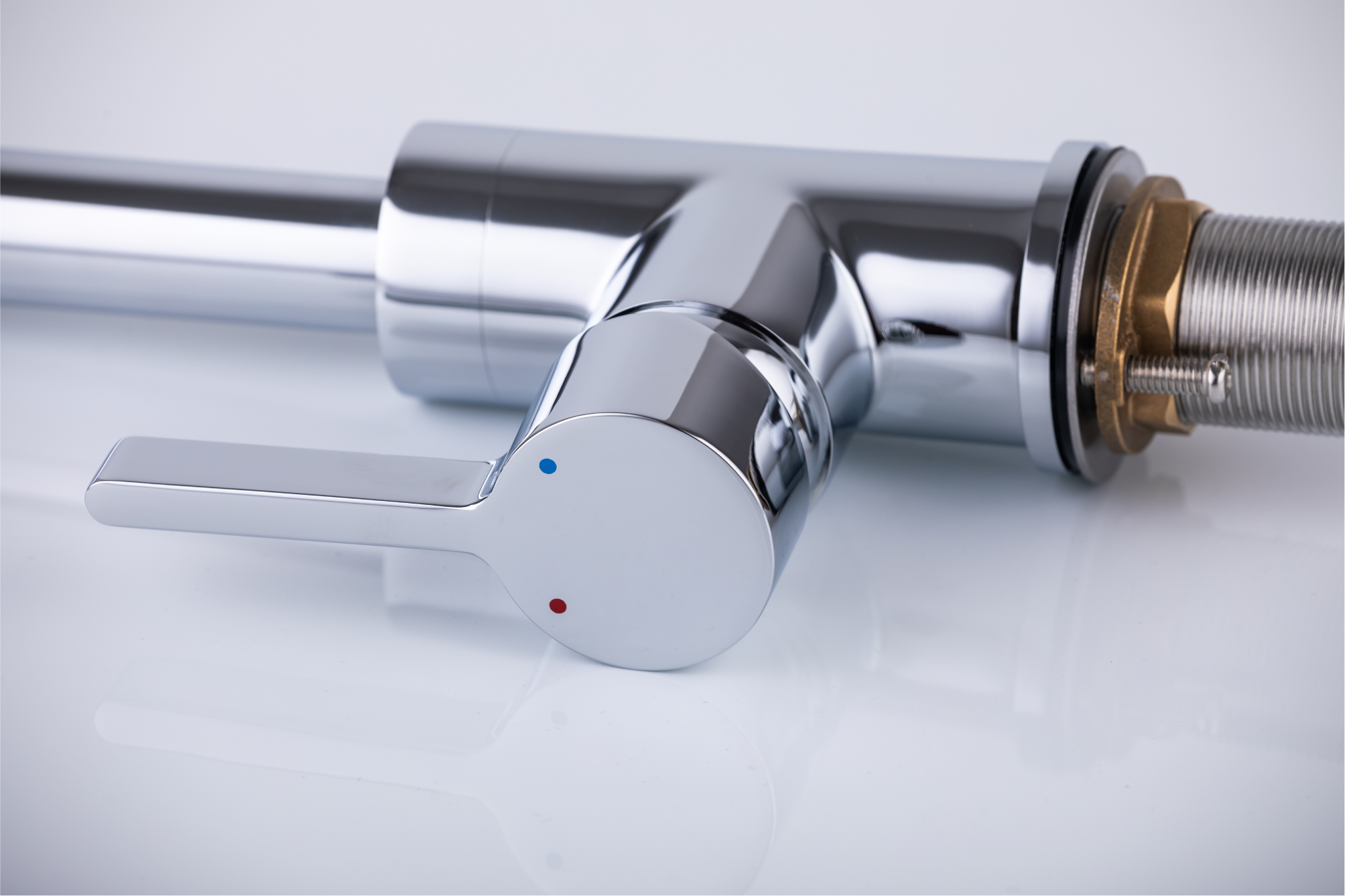 Kitchen tap - Brass - Hot & cold