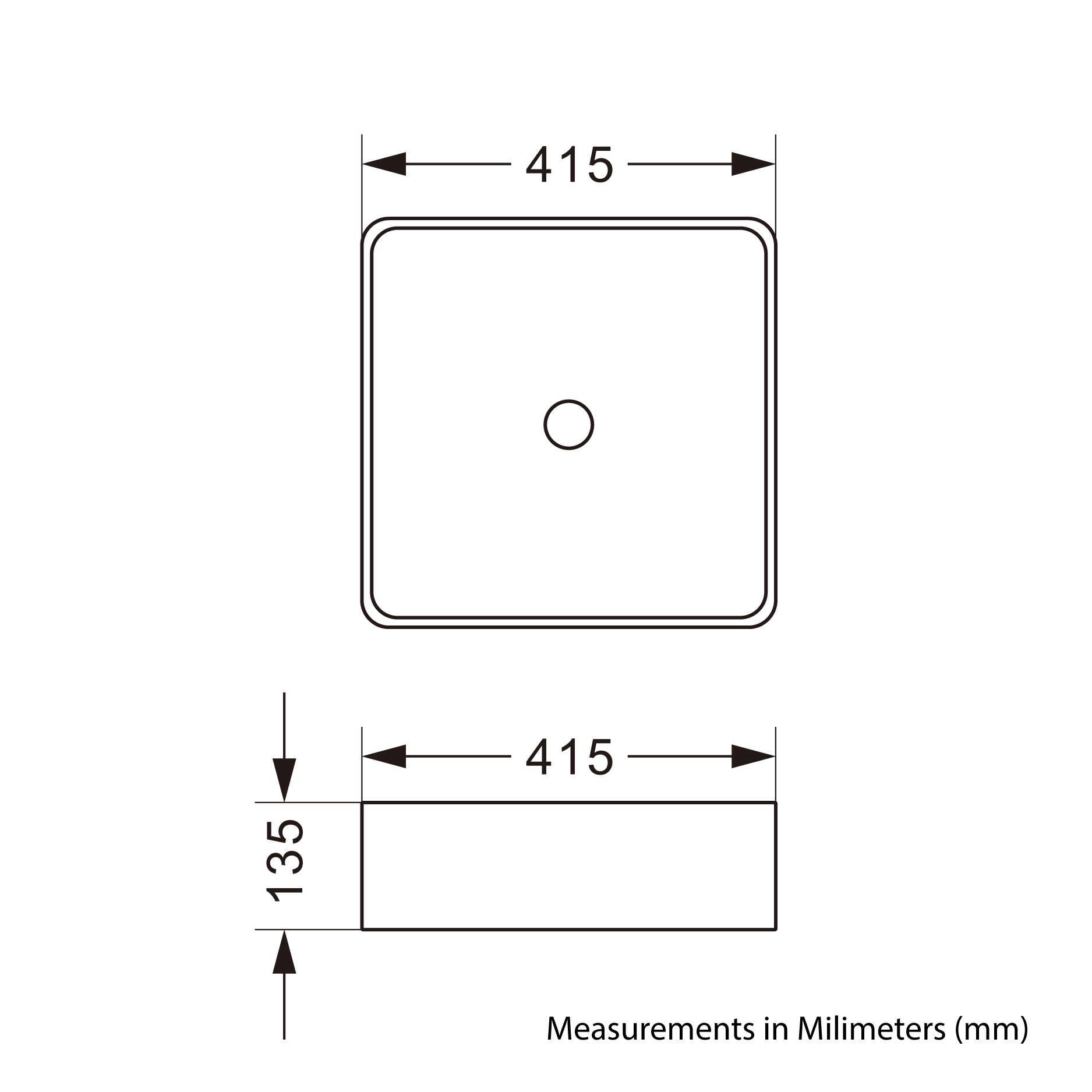 Counter-top basin - Ceramic