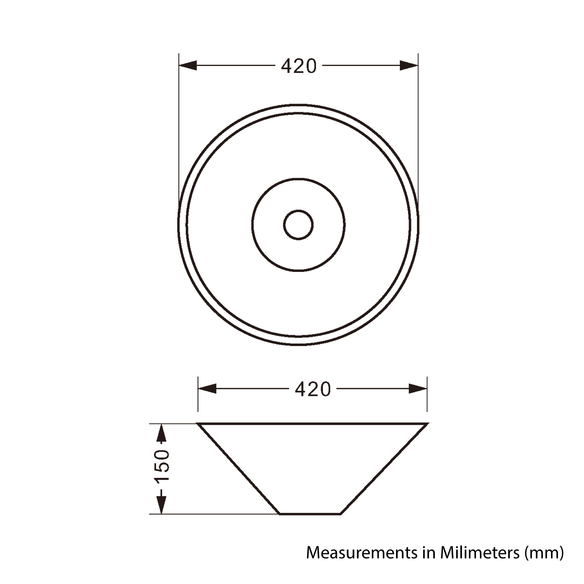 Counter-top basin - Ceramic