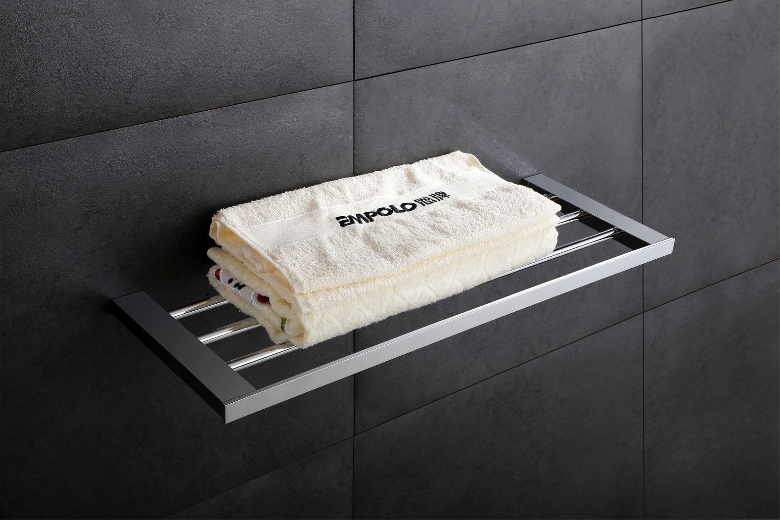 Bath towel shelf - Brass