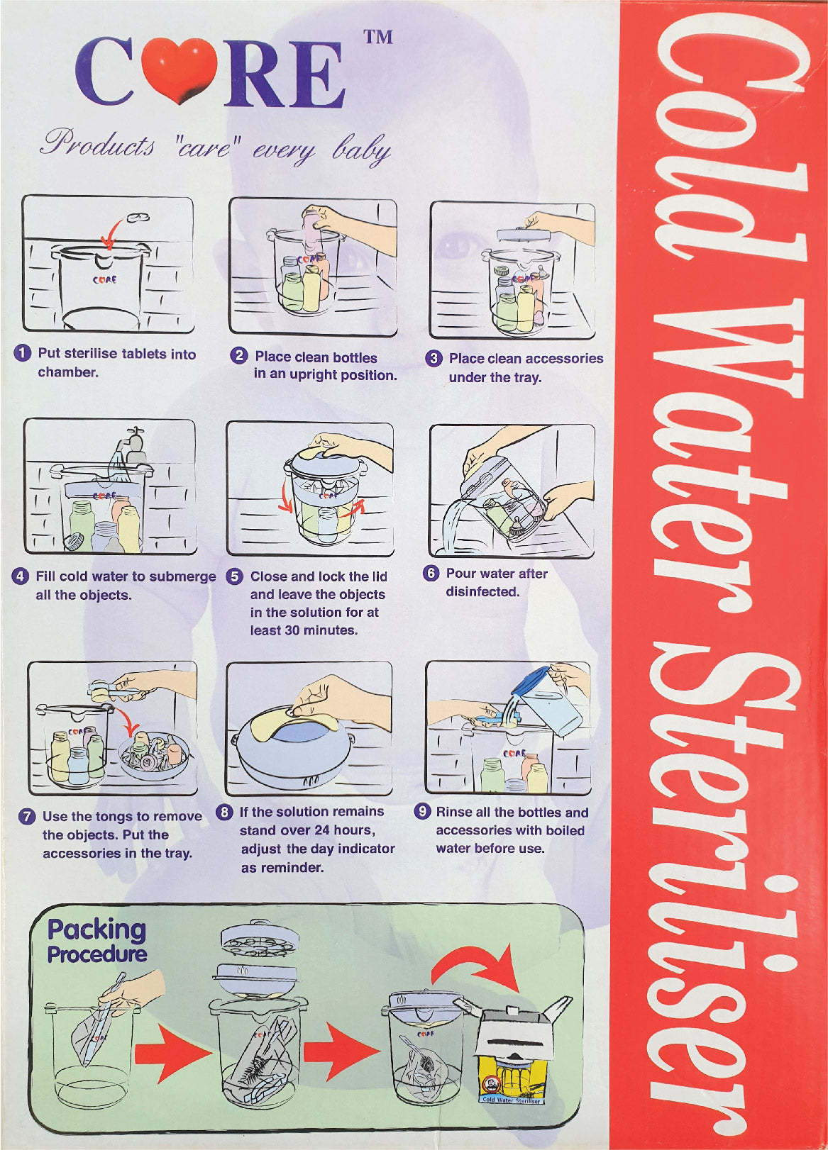 Core - Cold water sterilizer
