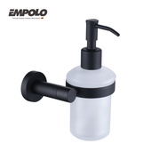 Liquid soap dispenser - Brass - Matte black