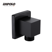 Shower elbow - Brass - Matte black