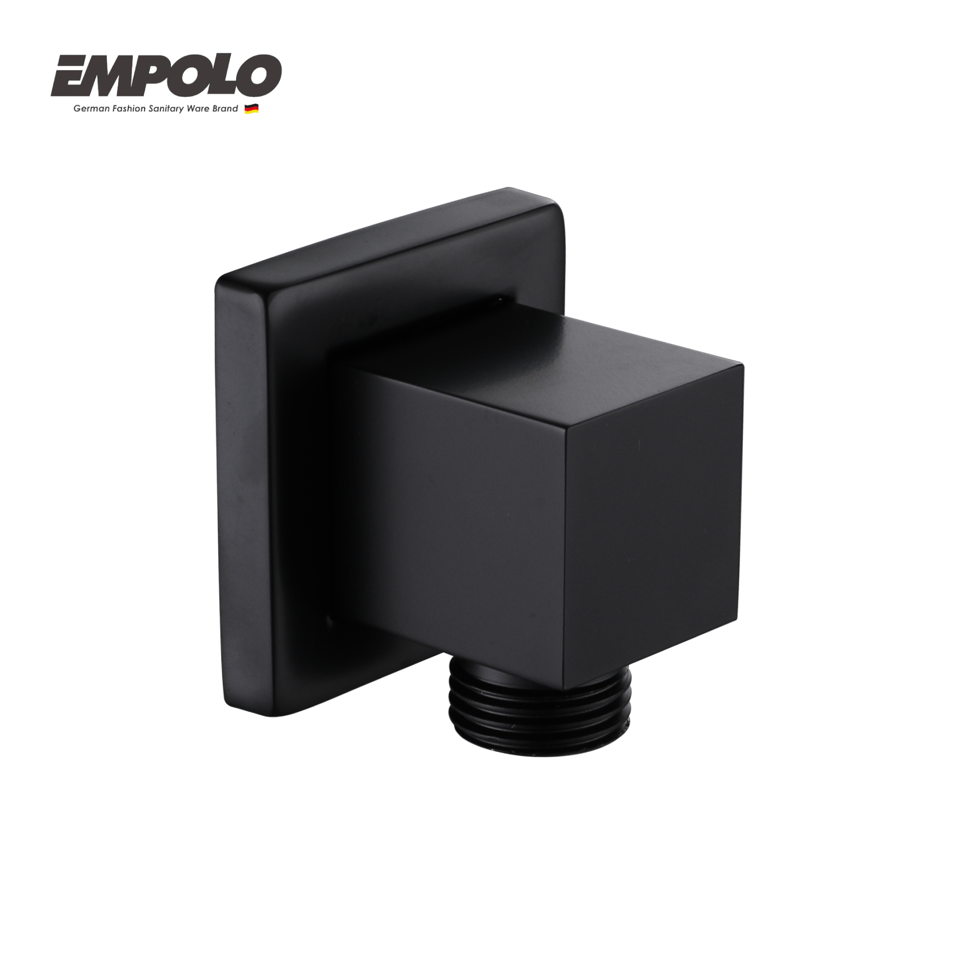 Shower elbow - Brass - Matte black