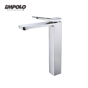 Tall basin tap - Brass -  Hot & cold