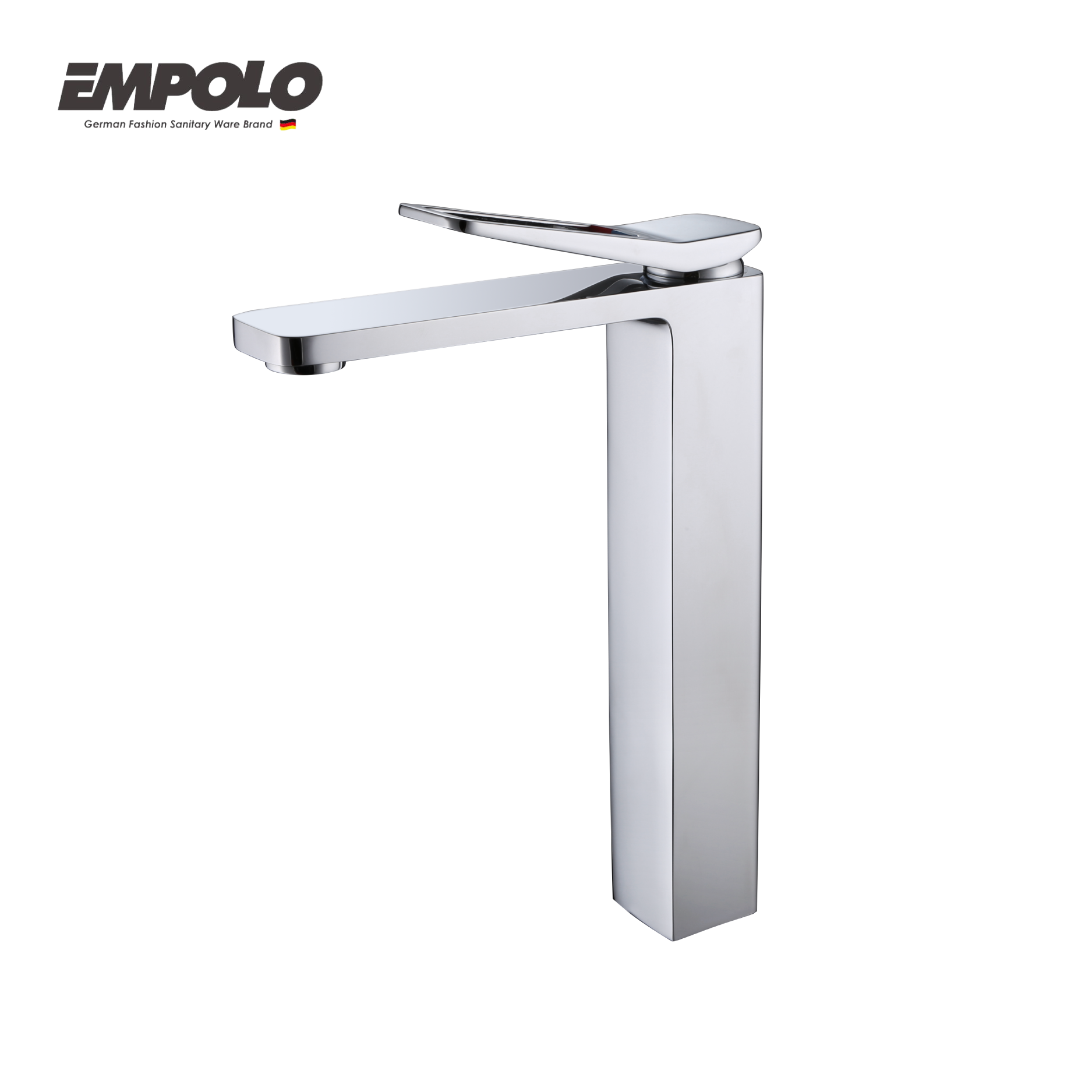 Tall basin tap - Brass -  Hot & cold