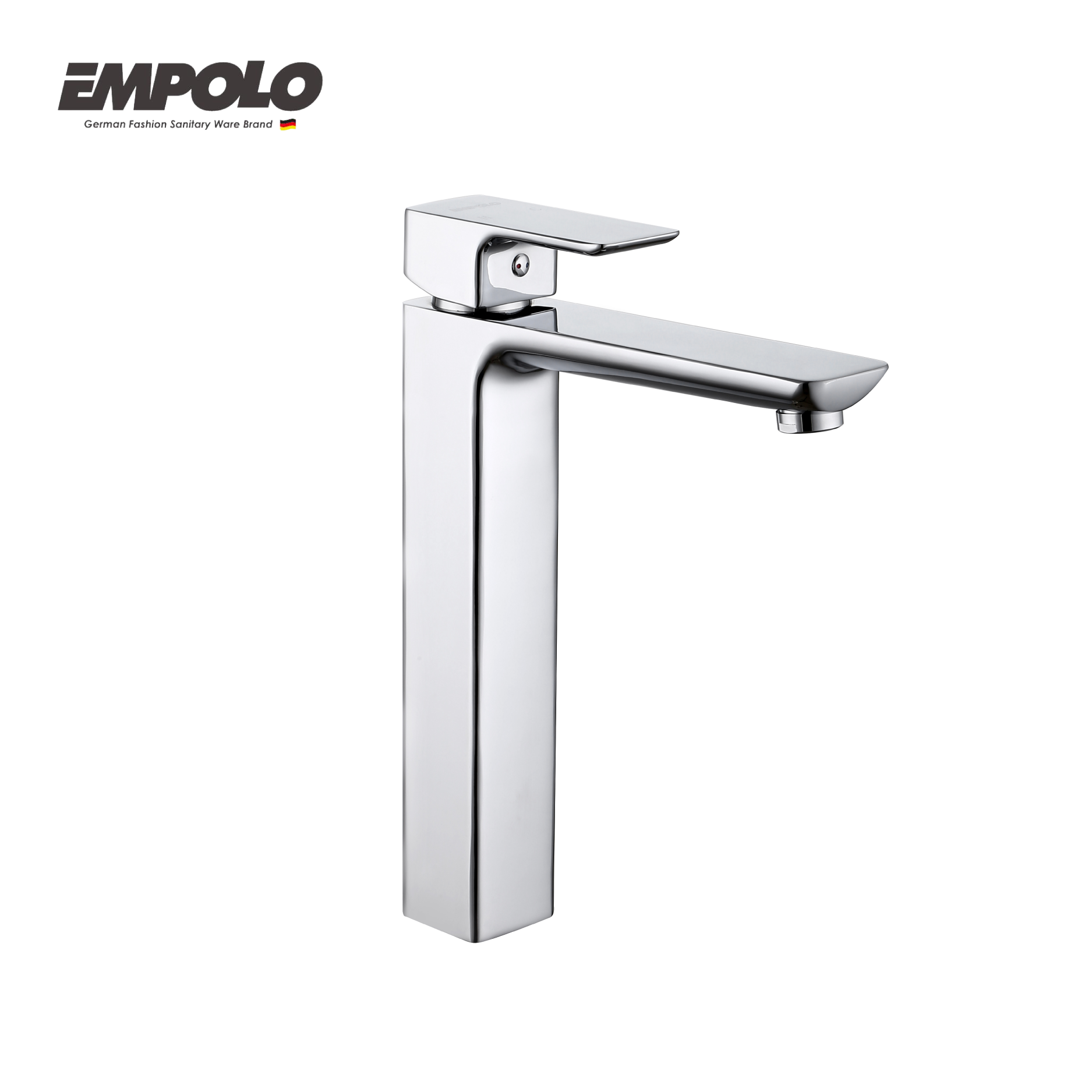 Tall basin tap - Brass -  Hot & cold