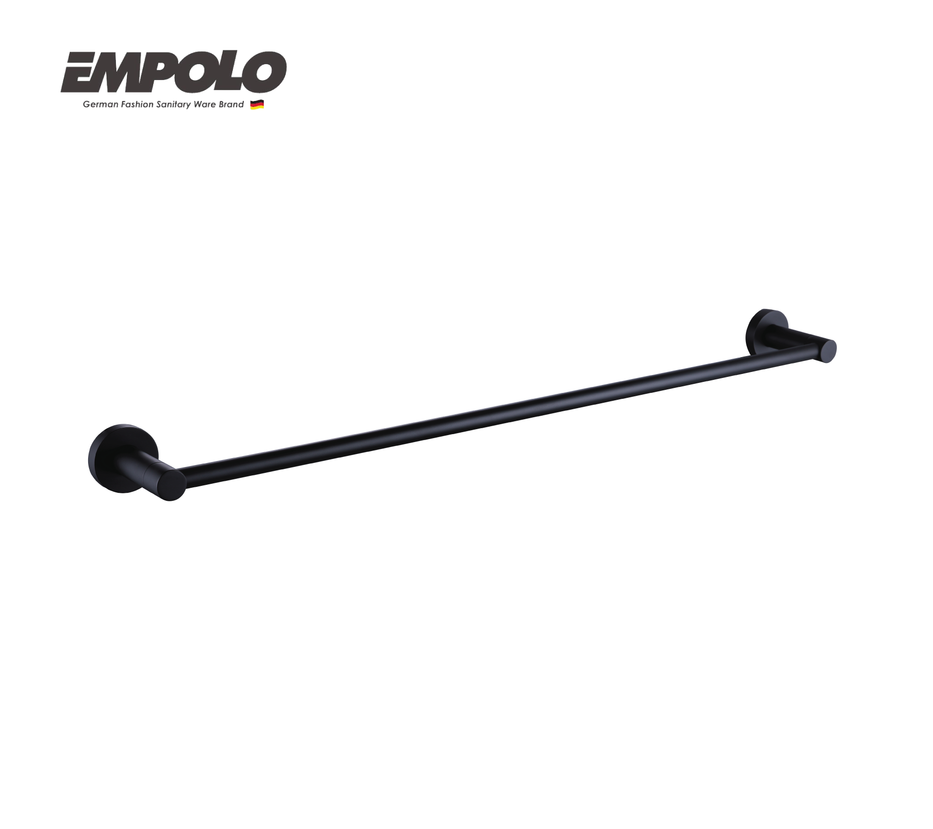 Towel bar - Brass - Matte black