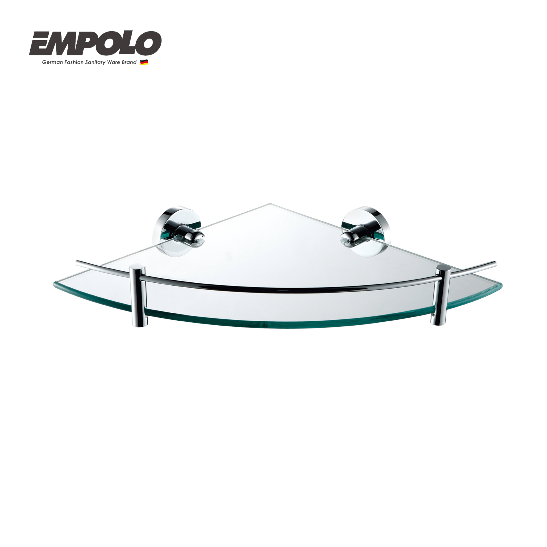 Corner glass shelf - SS