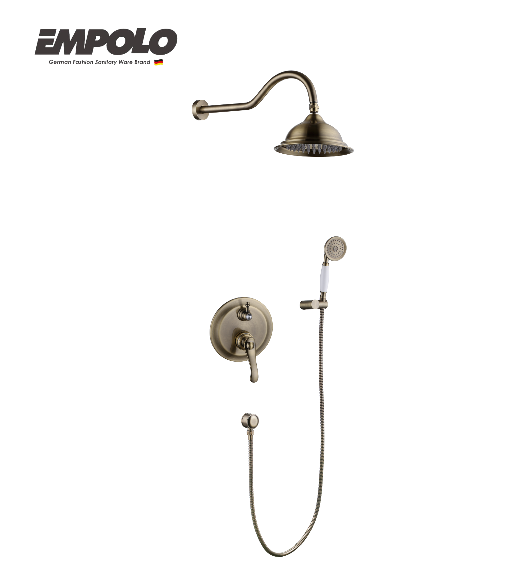 Wall-mounted shower mixer