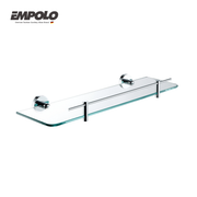 Glass shelf - SS & Brass