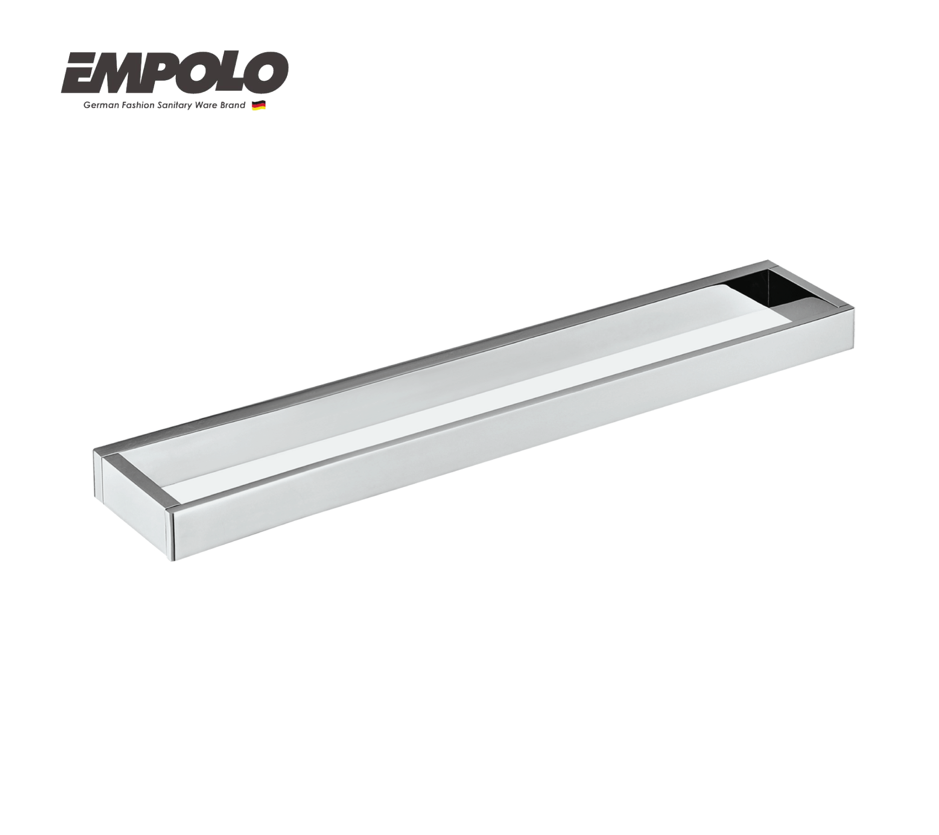 Single towel bar - Brass - 45cm