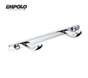 Hook strip with 2 hooks - brass