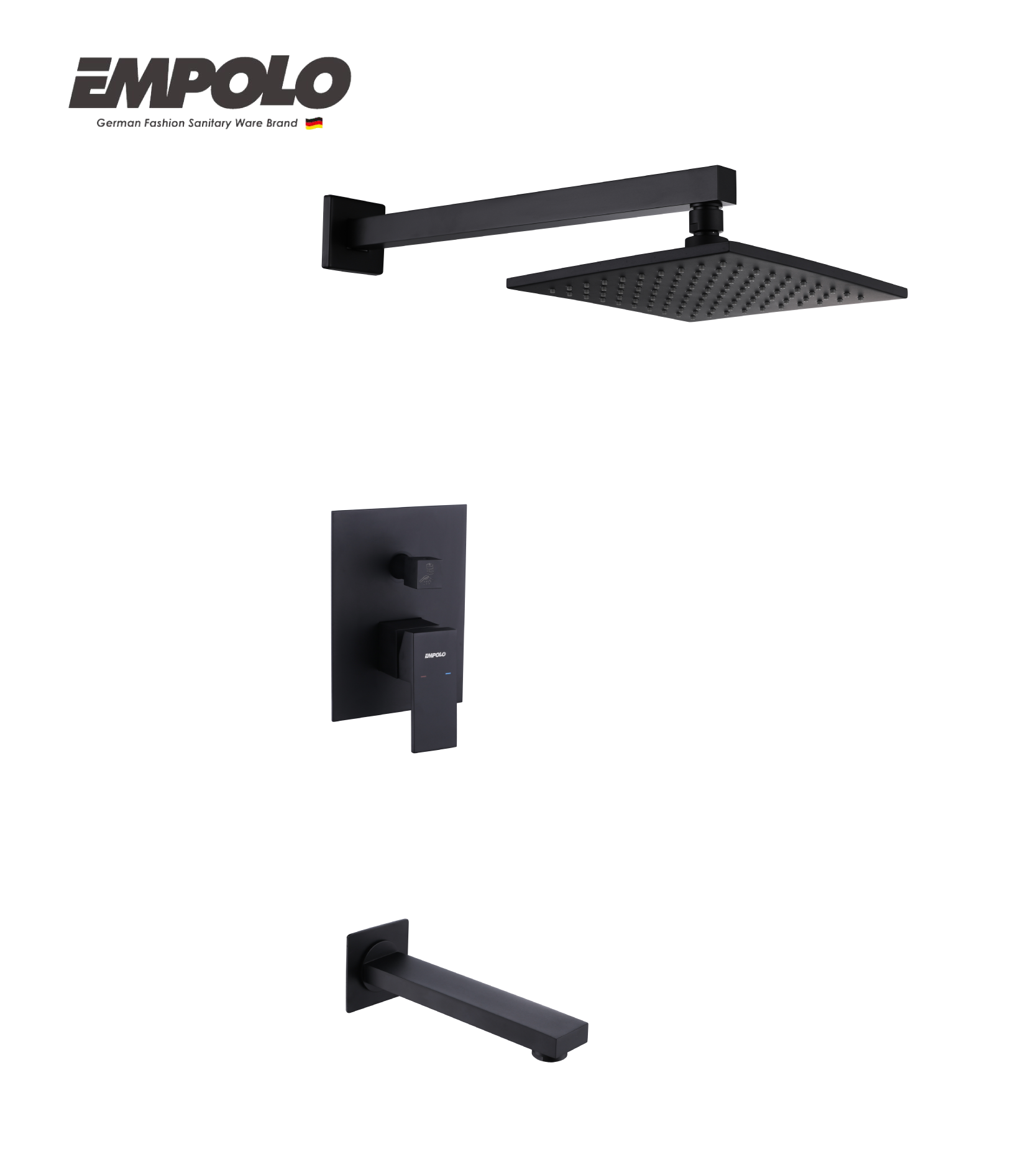Wall-mounted shower/bath mixer