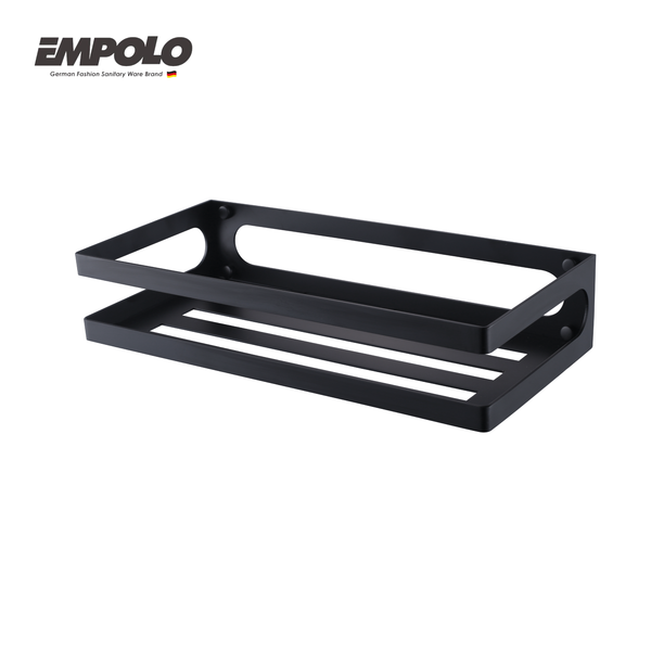 Wall shelf basket - SS - Matte black