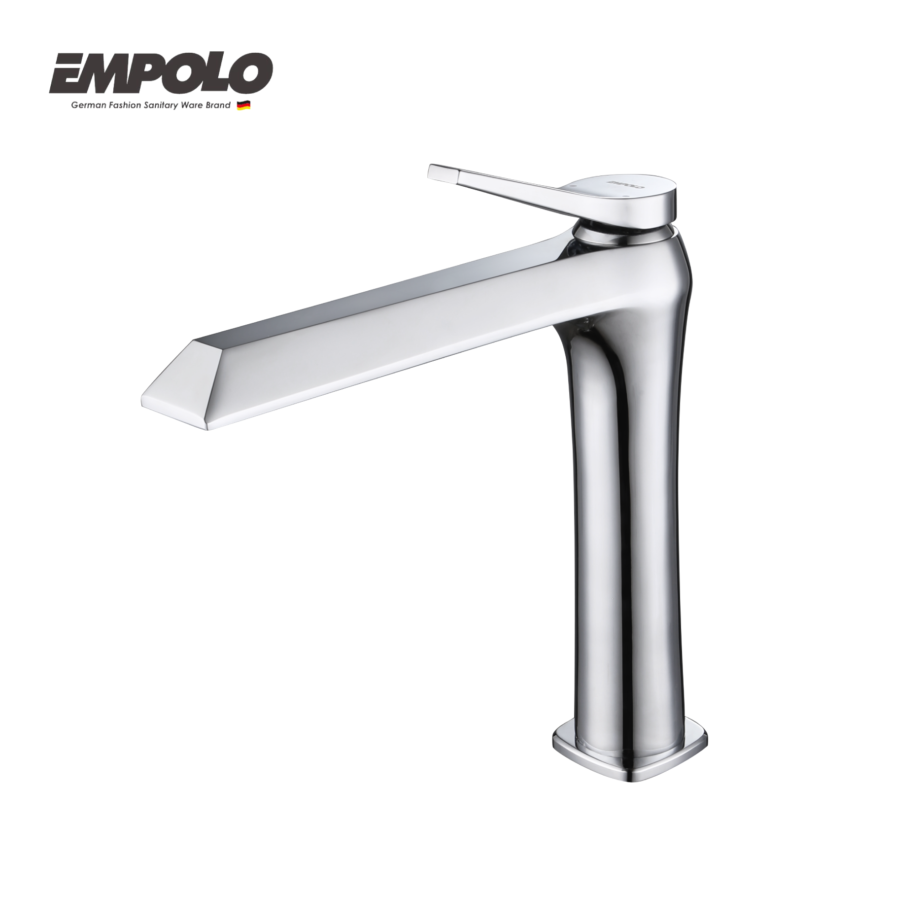 Tall basin tap - Brass -  Hot & cold