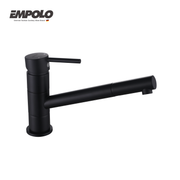 Kitchen tap - Brass - Matte black -  Hot & cold