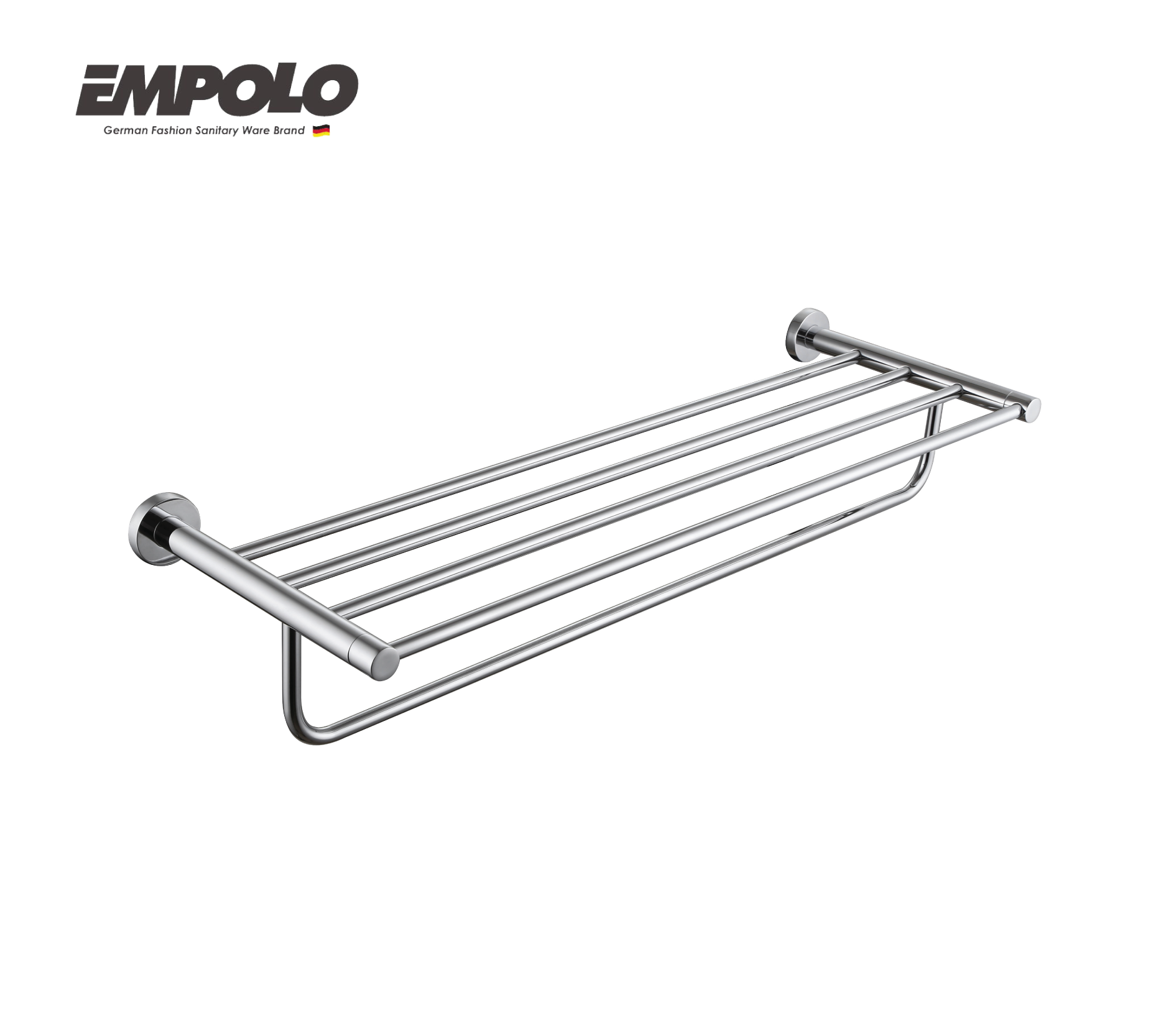 Double towel shelf -Brass