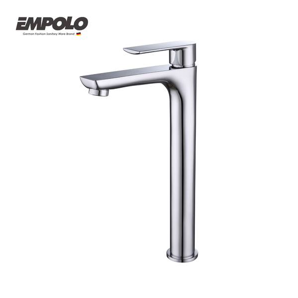 Tall basin tap - Brass -  Cold water
