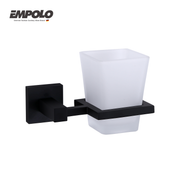 Tumbler holder - Brass - Matte black