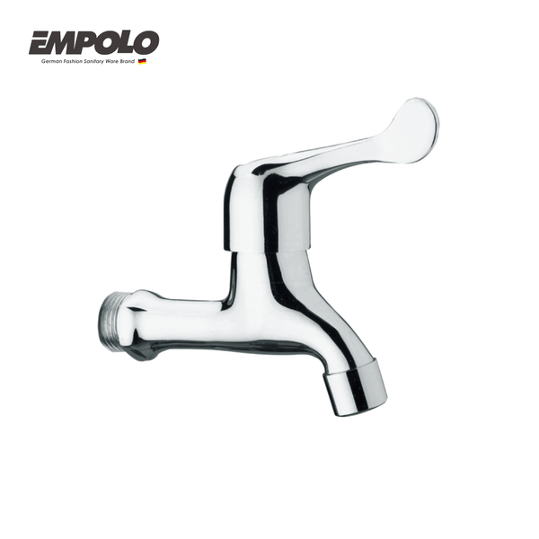 In-wall bib tap - Brass - Chrome - Cold water