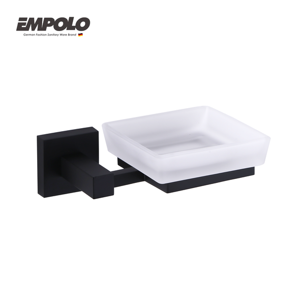 Soap dish holder - Brass - Matte black