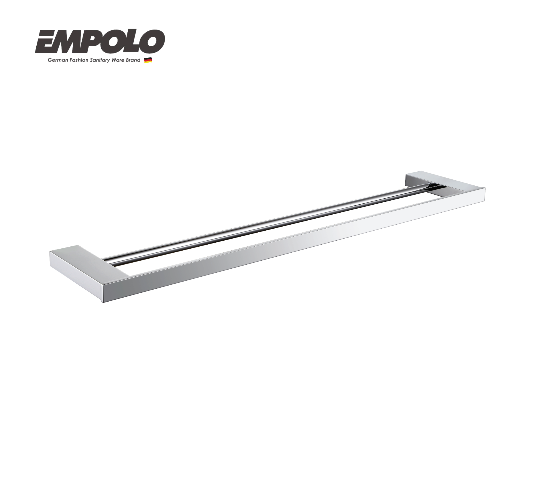 Double towel bar - Brass