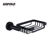 Soap basket - Brass - Matte black