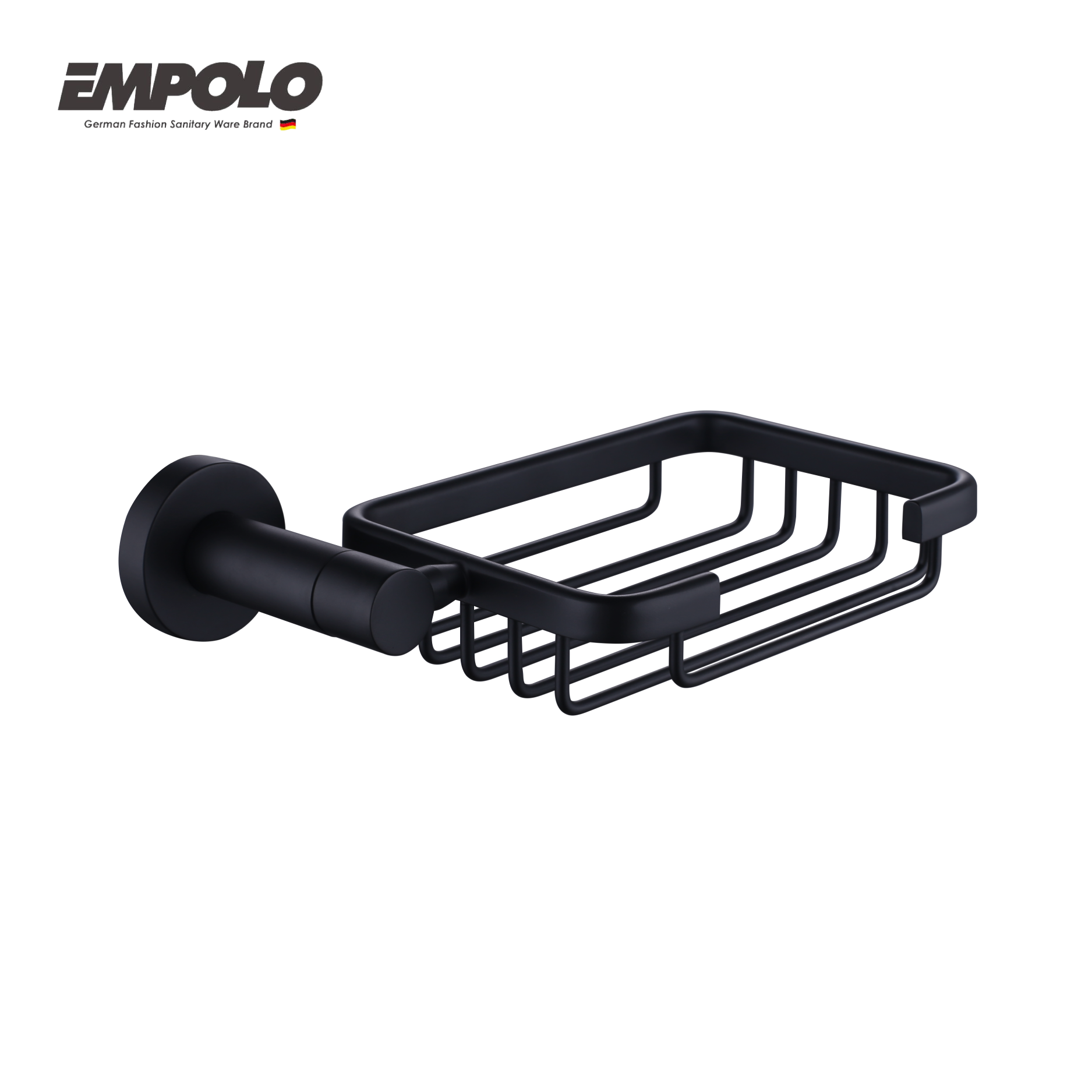 Soap basket - Brass - Matte black