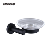 Soap dish holder - Brass - Matte black