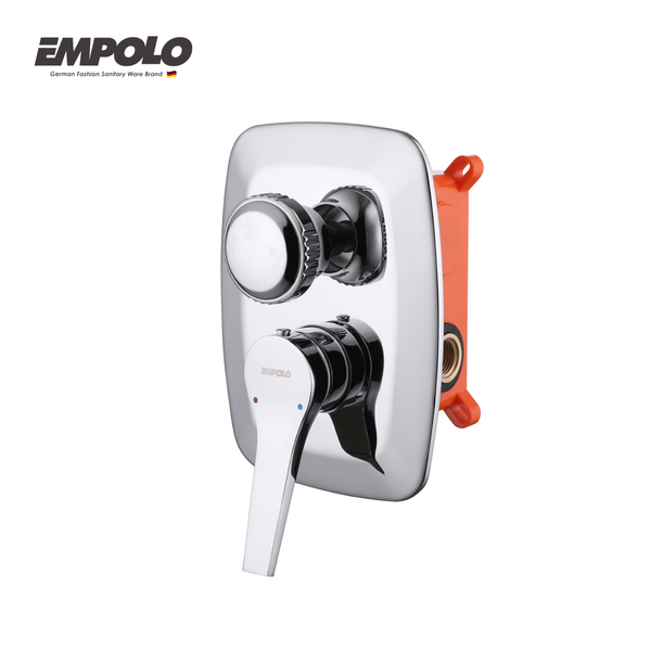 Wall-mounted shower mixer valve - with concealed box