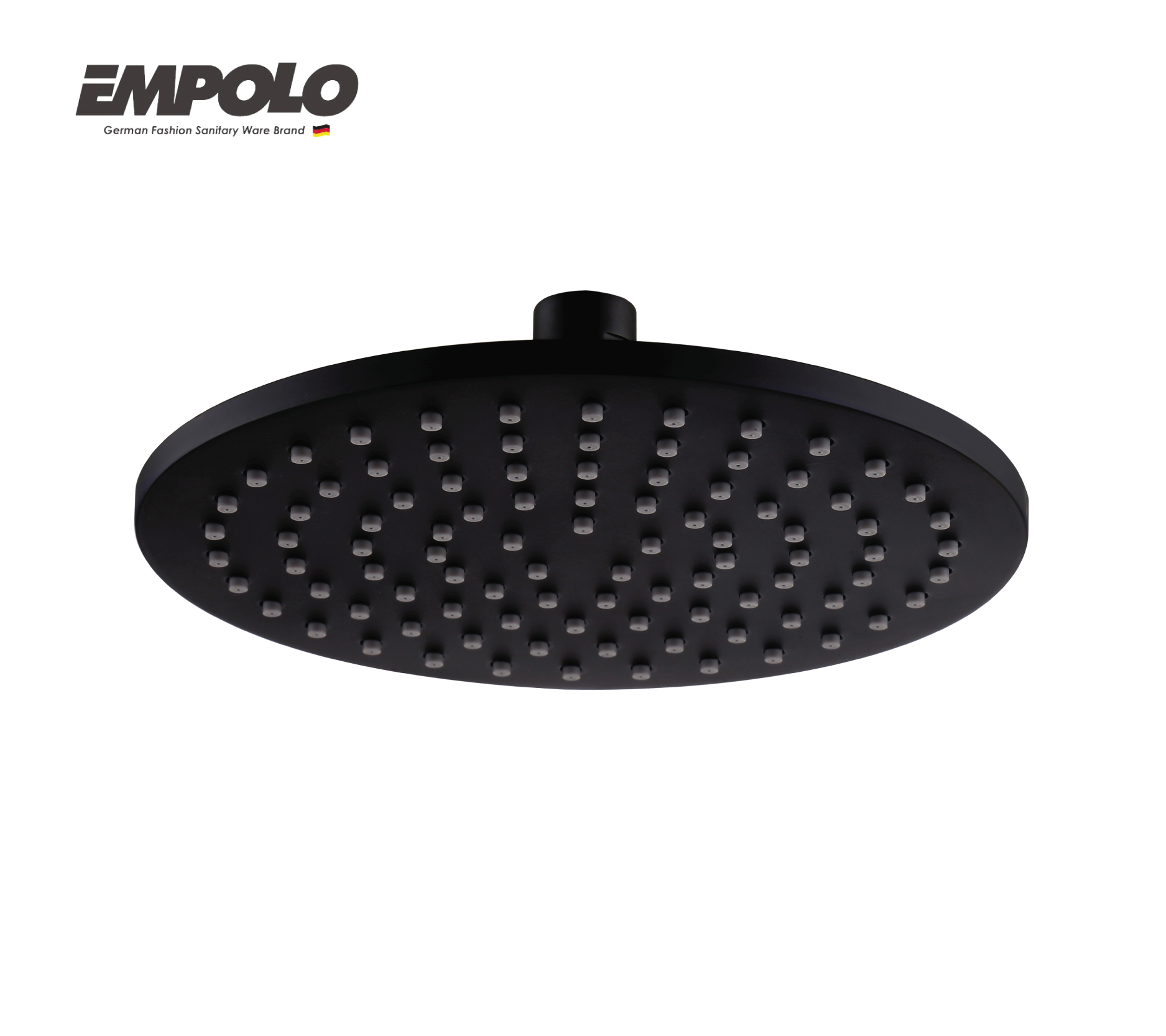 Shower head - Brass - Matta black - 8''