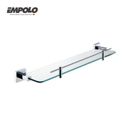 Glass shelf - Brass