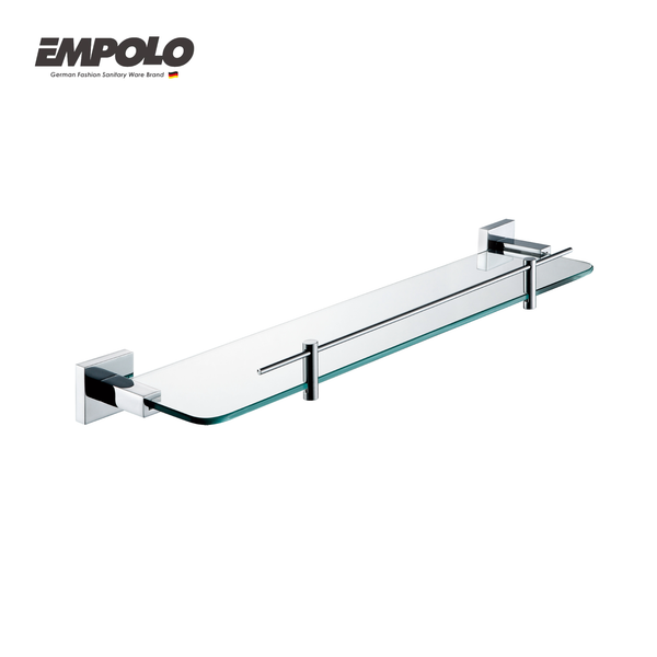 Glass shelf - Brass