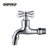 In-wall bib tap - Brass - Chrome - Cold water